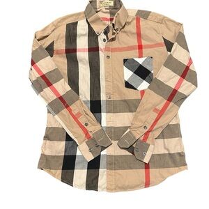 Men's Checkered Button-Down Shirt, pre-owned, gently used